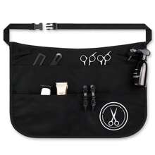 Hairstylist Waterproof Apron Half Waist Hair Kit Hairdresser Scissors Comb Tool Storage Apron Hair Removal, Face Hair Removal, Hair Trimmer, Hair Trimmer, Barber Supplies, Haircut, Bag, Organizer, Storage, Hair Clips, Hair Accessories