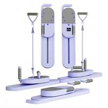 DEFIT Heim-Gym Bauchtrainer Brett - 6-in-1 abnehmbares Pilates Gleit-Maschine für Kern, Arme & Beine | Tragbare Ganzkörper Fitnessausrüstung