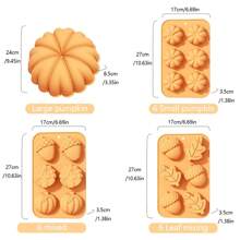 1 pezzo Stampo in silicone per torta di Ognissanti, stampo a forma di zucca, stampo da forno per uso domestico, fai da te candele, sapone, cioccolato, cubetti di ghiaccio, utensili da cucina, regalo migliore