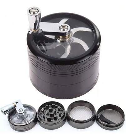 Dichavador Triturador D Metal Com Dentes Afiados Como Lâmina