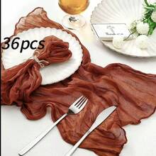 60条装波西米亚风纱布餐巾，柔软亚麻餐巾，适用于圣帕特里克节、复活节、婚礼、婴儿派对、日常使用 - 彩色 - 查看 20