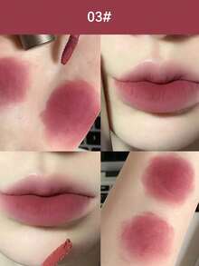 Tinte labial mate de terciopelo de larga duración - Brillo labial impermeable y resistente a las manchas con acabado nude natural, maquillaje de labios resistente a las manchas y duradero todo el día (Tubo individual)