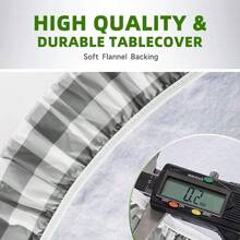 Picnic Table Cover With Bench Cover, Table Cover Suitable For 6-Foot Rectangular Tables, Vinyl Flannel Backing, Elastic Edges - Suitable For Outdoor/Indoor Gatherings And Dining (30x72 Inches, 3-Piece Set, Grey Checkered)