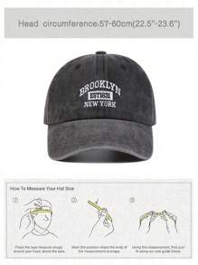 1 Washed Men's Baseball Cap,Fashionable Couple Hats