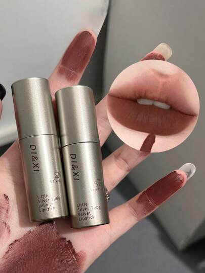 Long-Lasting Velvet Matte Lip Stain - Waterproof & Transfer-Proof Lip Gloss With Natural Nude Finish , All-Day Wear Smudge-Proof Lip Makeup (Single Tube)