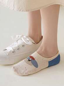 1/3/6/8/12/20/30 Pairs Women Ankle Socks, Summer Thin Breathable Cartoon Short Socks, Invisible Non-Slip Shallow Mouth Socks, Suitable For Daily Use