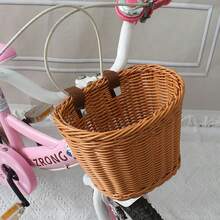 1 pièce Panier de vélo artisanal en osier, accessoire de vélo, panier avant, cadeau parfait pour les passionnés de vélo