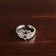 Toe Ring, Adjustable Toe Ring, Foot Jewelry, Beach Jewelry, Summer Jewelry, Body Jewelry, Birthday Gift, Gift For Her Midi Ring Boho Jewelry - Lotus - View 7