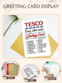 1PC Humorous Birthday Greeting Card With Envelope - Personalized Paper Birthday Invitation - Suitable For All Ages (1 To 60+ Years Old) - Multicolor - View 2