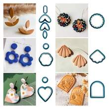 24-Piece Polymer Clay Cutter Set – Earring Jewelry Making Tools For DIY Craft, Clay Cutters For Earrings, Shapes For Polymer Clay Accessories