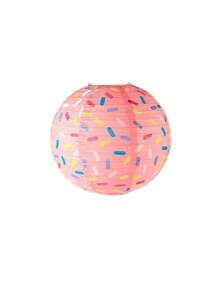 3pcs Paper Ice Cream & Donut Shaped Lanterns - Party Hanging Paper Lanterns, Birthday Party Candy Macaron Round Folding Paper Lanterns, Suitable For Wedding, Birthday, Christening And Various Festivals - No Power Required, No Feathers