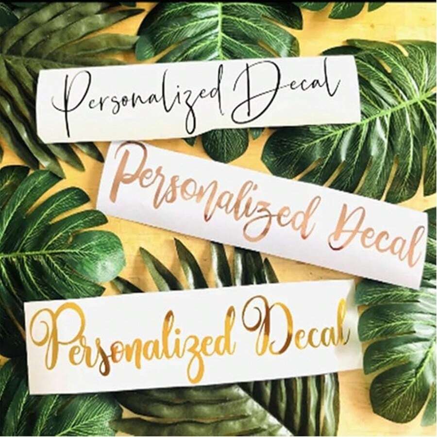 Custom Vinyl Stickers Personalized,Custom Decals Stickers Vinyl Waterproof,Custom Vinyl Decals For Cups,Custom Name Stickers Wedding,Back To School Fashion