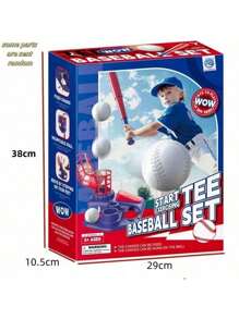 1 pieza Conjunto de lanzador de béisbol para niños, apto para actividades familiares y deportes al aire libre (piezas surtidas)
