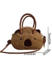 Mochila mini de Capibara para niña; Bolso de hombro lindo para adolescentes; Bolso unisex para estudiantes universitarios