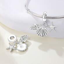 1 pieza Colgante plateado en plata con diseños de autocaravana rosa, estrella azul, cuentas con forma de corazón y enfermera, accesorio de manualidades DIY, joyería artesanal, apto para uso diario y fiestas
