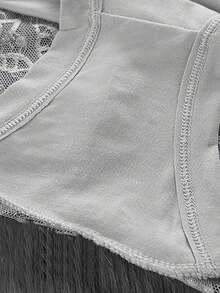 Sexy Lingerie Women's Panties Lace Perpective Seamless Female Underwear Elasticity Briefs For Women Fashion Underpants Floral  Plain    Mid Rise  High Rise - 4pcs - 查看 5
