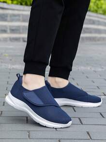 New Adjustable Hook And Loop Elderly Shoes, Middle-Aged & Elderly Parents Swollen Feet Shoes, Men's Extra Wide Shoes For Swollen Feet, Adjustable Strap Postoperative Recovery Shoes, Soft Bottom Lightweight Wide Toe Shoes For Parents (Recommend Ordering One Size Up)