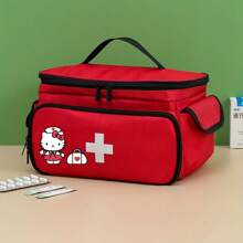 Sanrio Sanrio KT Cat Multi-Pocket Duża Pojemność Kosmetyczka, Nadaje Się Do Użytku Domowego. Może Być Używana Do Organizowania Zestawu Pierwszej Pomocy I Skrzynki z Lekami.