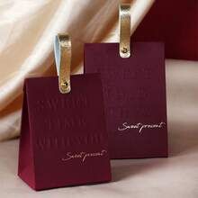 10 piezas Bolsas de regalo de dulces de estilo europeo de alta gama, adecuadas para bodas, fiestas de cumpleaños, festivales, eventos corporativos