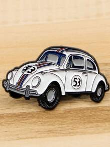 1 PIEZA Broche de esmalte de auto retro, broches de dibujos animados para niños, alfileres de solapa, insignia para mochila, accesorios de disfraz, regalos de joyas lindas