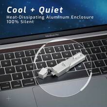 OWC Other World Computing OWCENVPMCA05 500GB Envoy Pro mini USBC y USBA 10Gb s SSD NVMe portátil Hasta - plata - Ver 6