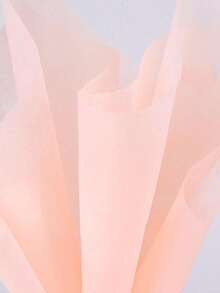 1 包/20 件新鲜牛奶衬里和简约风格鲜花包装纸，适用于小花束， - 杏色 - 查看 8