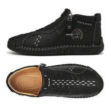 Women Boots Classic Lace Up Design Slip Resistant Casual Footwear - 黑色 - 查看 8