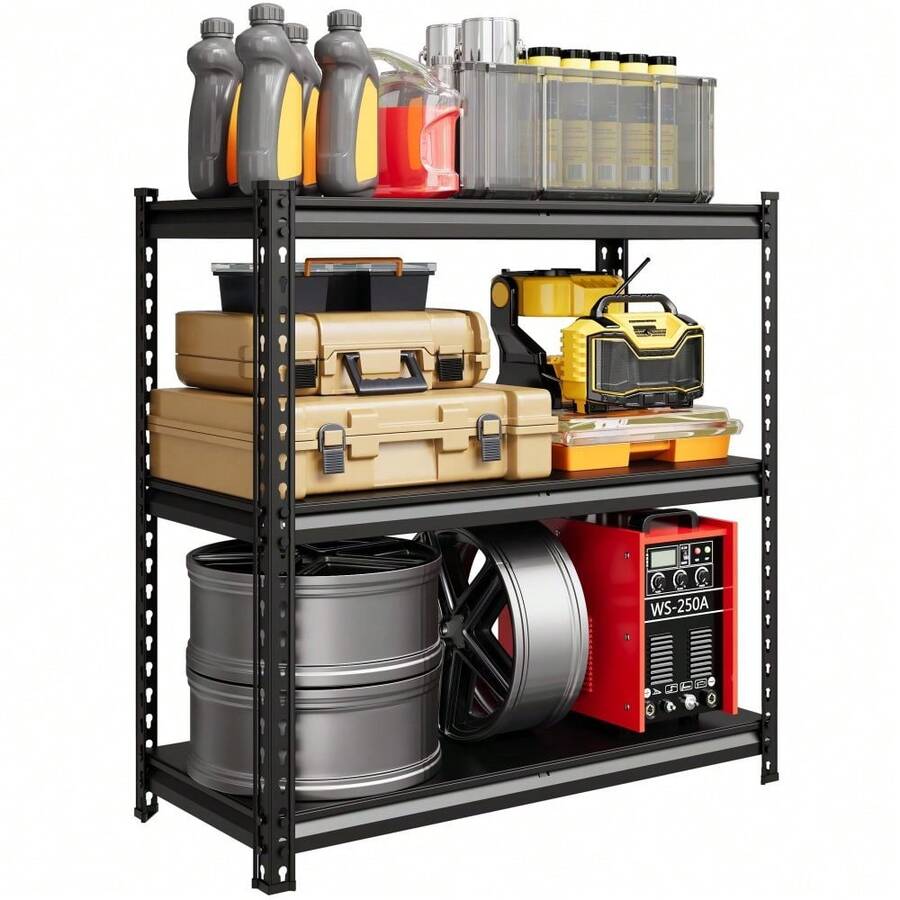 Danolapsi Storage Shelving Unit,5-Tier Heavy Duty Garage Shelving,3850 Lbs Total Capacity Steel Utility Storage Rack,5 Tier Adjustable Garage Storage Shelves Suitable For Warehouse,Basement,Workshop,Kitchen - 36"W x 16"D x 36"H - View 1