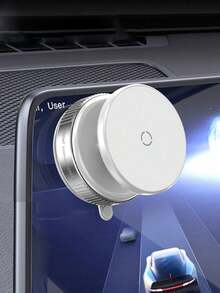 1 件真空吸附磁性车载手机支架 - 便携式屏幕支架，双层强磁穿透，ABS 材质，无需电池，是导航和娱乐的理想选择，便携式手机支架 | 现代汽车配件 | 耐用 ABS 支架，车载手机支架