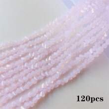 120pcs Triangle Austrian Crystal Glass Beads Spacer Loose Beads For Jewelry Making Bracelets & Bangles Necklace DIY 4mm