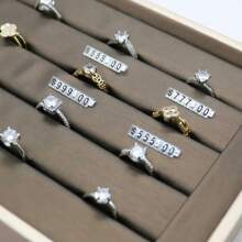 10Sets Mini Adjustable Price Tag Sets, Price Three-Dimensional Number Signs, Snap Design, Easy To Install, Can Be Used For Jewelry, Watches And Daily Office Display Price Signs, Suitable For Display Stands, Small Counters, Jewelry Retail Stores, Automatic Vending Machines, Store Decorations