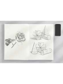 1pc Extra Large & Extra Thick A3 Size Notebook, Over 360 Pages, Leather Cover, Unique Fashion Creative Notebook, Suitable For Students, Sketchbook, Drawing Book, School Supplies,Back To School - Multicolor - View 11