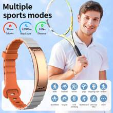 LIGE Men's Bracelet Smart Bracelet, 16mah Low Power Consumption Bracelet, Bracelet Without Touch Screen, No Buttons, New Concept Of Smart Bracelet, Wireless Connection To The Phone, A Variety Of Sports Modes