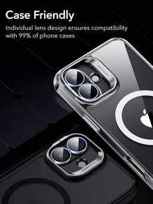 3pcs Camera Lens Protective Film Compatible With Iphone 16/16 Plus/16 PRO MAX/16 PRO/15 PRO MAX/15 PRO/15 PLUS/15 Tough HD Independent Protective Film, Anti-Scratch, Ultra-Thin Tempered Glass, Suitable Compatible With Iphone Protective Case, Mobile Phone Accessories, Transparent Gift For Birthday, Family, Friends Alloy Metal With Tempered Glass Full Cover, Lens Protector