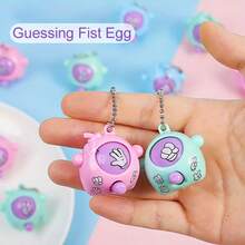 POKOJA LAND 28 件石头剪刀布钥匙扣吊坠、迷你手指游戏玩具、背包挂件、生日派对礼物、课堂奖品、互动趣味玩具、圣诞袜礼物 - 彩色 - 查看 12