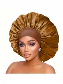 1 pieza Gorro de seda para dormir, envoltura para el cabello, pañuelo protector para trenzas, gorro de seda, gorro de satén, gorro para dormir - Multicolor - Ver 6