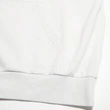 Puma 情侣连帽卫衣，休闲套头衫，带徽标印花，春秋季 - 灰色 - 查看 5