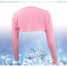 Golf Cooling Shawl Arm Sleeve Sun Protection Breathable & Comfortable For Women Golf & Outdoor Sports - Pink - View 3