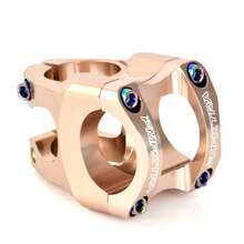 山地自行车空心车把支架，31.8*35mm高强度铝合金骑行车把支架，多角度可调立管提升骑行性能，防水防锈更耐用，做工精细，颜色鲜艳不褪色，适用于骑行配件、自行车配件，骑行爱好者的理想选择，馈赠亲友的完美礼物 - 彩色 - 查看 6