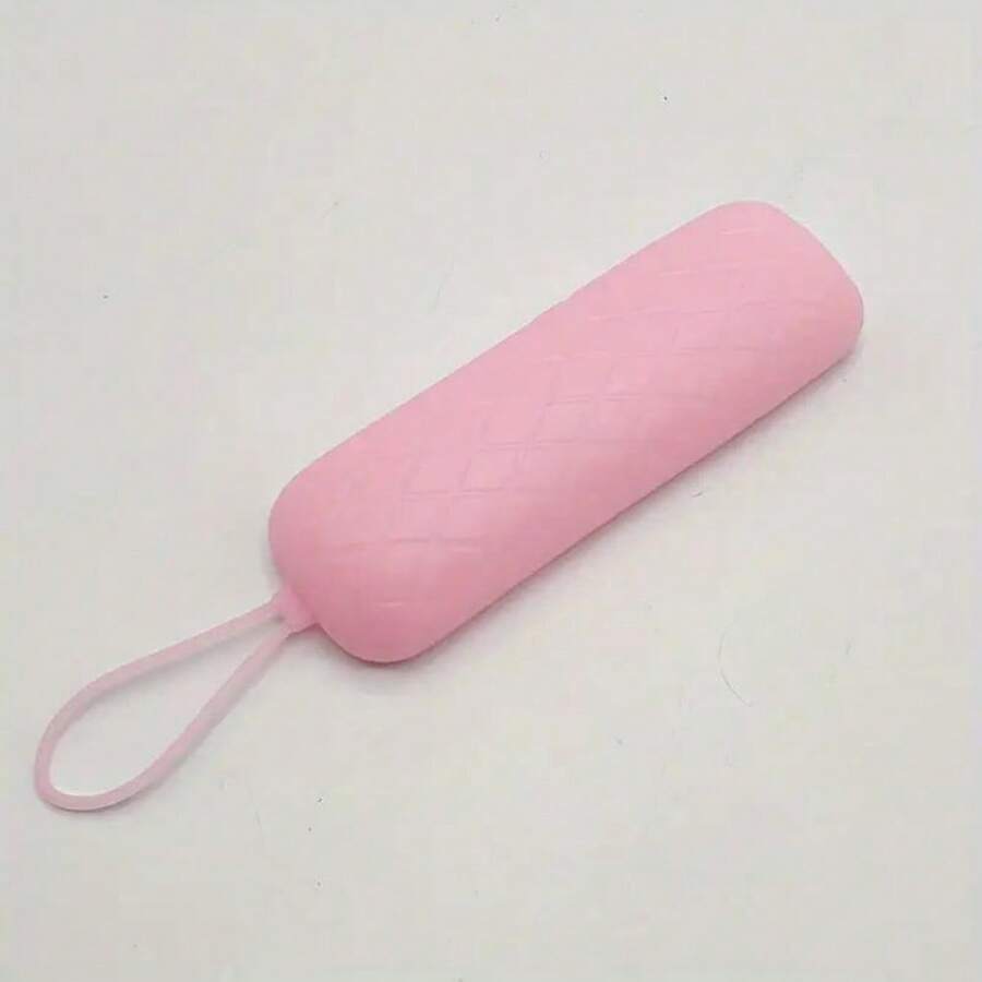 Universal Luminous Silicone Remote Control Cover With Hanging Rope - Used As A Protective Cover For TV Streaming Sticks And Voice Remote Controls, , Hisense, And Roku TV Remote Controls, With Shock-Absorbing, Anti Drop, Anti Scratch, And Dust-Proo - Pink - View 1