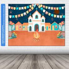 Photographic Panel June Festival Scenery Fabric 1.50 X 2.20m - FDFJN0124 - View 3