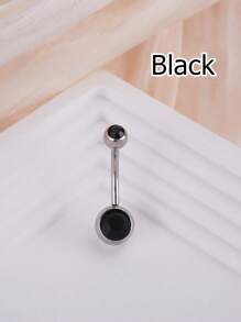 1 buc inel la modă din oțel inoxidabil cu zirconiu cubic, inel pentru buric potrivit pentru buric, bijuterii pentru piercing pentru buric, bară de piercing pentru buric, inele pentru buric, unghii pentru buric, inele pentru buric, bijuterii pentru piercing pentru buric pentru femei și fete, purtare zilnică