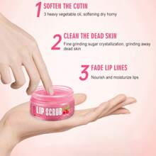 Raspberry Lip Scrub 30g Exfoliate Dead Skin, Brighten Lip Color, 24 Hour Deep Moisturizing, Nourishing Lip Skin.