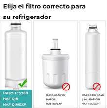 Filtro de Agua DA97-17376B, DA97-08006C, HAF-QIN, HAF-QIN/EXP para Refrigeradores - blanco - Ver 6