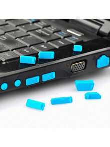 16pcs/Set Computer Laptop Dust Plugs, Universal USB Port, Headphone Jack Dust Covers, Snug Compatible With Macbook, Smartphones & Tablets, Professional Level Protection