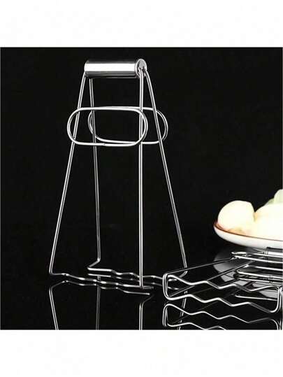 1/2pcs Kitchen Heat Resistant Tongs, Bowl Rack, Trivet, Pot Holder, Hot Pot Stand, Insulated Lid, Stainless Steel Non-Slip Heat Resistant Tongs, Square Pot Rack, Multi-Purpose Kitchen Tongs For Bowls And Plates