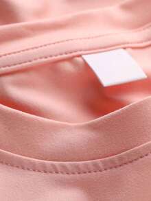 Teen Girls Chic Milano Italy Print, Short Sleeve Soft Fabric Chic Tee, Daily Beach Wear Spring Summer, Teen Girls Clothing - Pink - View 4