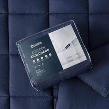 ESQUIMAL Edredón Acolchado Relleno Down Ultra Suave.para Todo Clima.para Uso como Edredón o para Funda Duvet.Hipoalergénico.(Blanco, King Size) LDR5 - azul - Ver 7