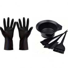 Set di 4 pezzi per tintura capelli, set composto da ciotola per tintura olio, set di tintura nera, set di pennello e ciotola per acconciatura, 1 paio di guanti per tintura capelli, accessori professionali per tintura capelli, più 1 flacone spray continuo ad alta pressione da 200ml per tintura capelli, set per tintura capelli (fai da te, Ognissanti, feste di Ognissanti, Ognissanti), ritorno a scuola, articoli essenziali per viaggi e vacanze, accessori per capelli per donne