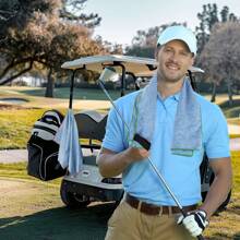 Asciugamano super morbido e ad asciugatura rapida per lo sport, con texture morbida e alta assorbenza dell'acqua, adatto per fitness all'aperto e per asciugare il sudore. È un articolo essenziale per golf, nuoto, campeggio, fitness e sport all'aperto, articoli da spiaggia essenziali